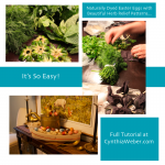 How to Make Natural Dyed Eggs with Herb Relief Patterns for Easter