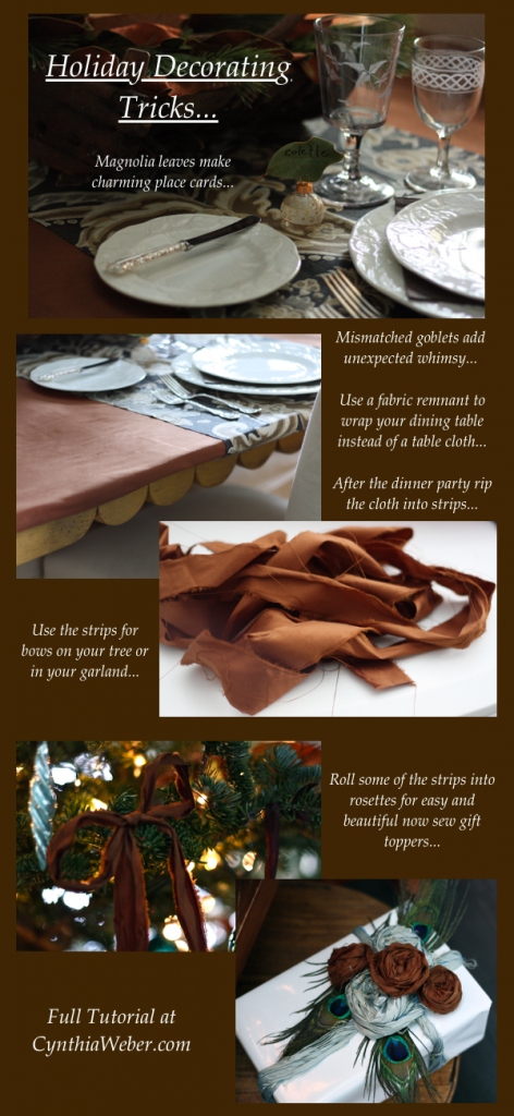 Holiday Decorating Tips CynthiaWeber.com