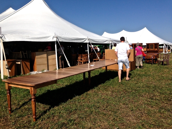 21' extension table at the amish auction cynthiaweber.com