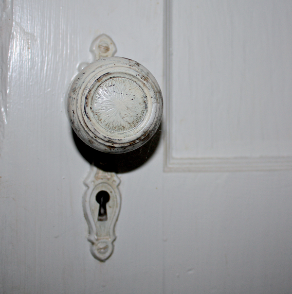 Faded antique doorknob