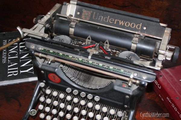 Detail of underwood typewriter CynthiaWeber.com