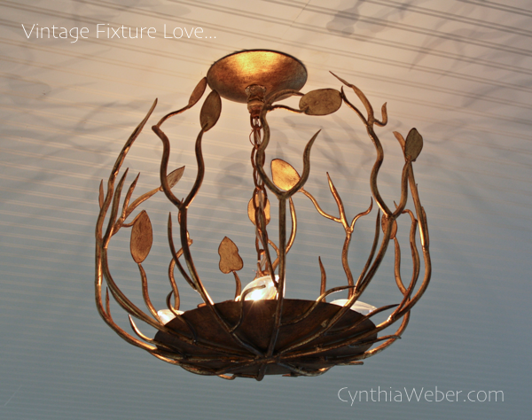Beautiful Vintage Fixture for Cottage Reno… CynthiaWeber.com