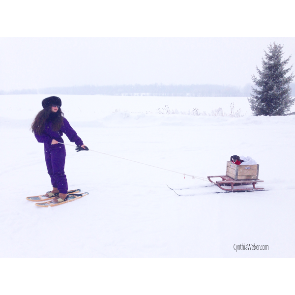 Snowshoeing with Emmitt…CynthiaWeber.com