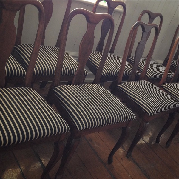 Redone dining chairs… cynthiaweber.com