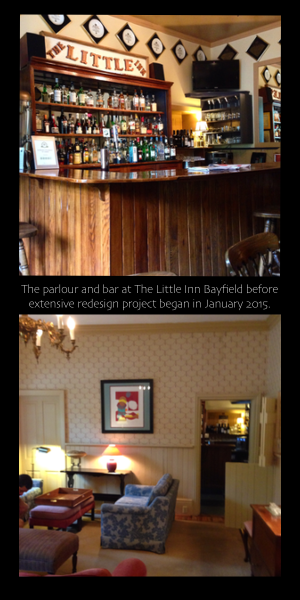 Before photos of The Little Inn Bayfield… cynthiaWeber.com