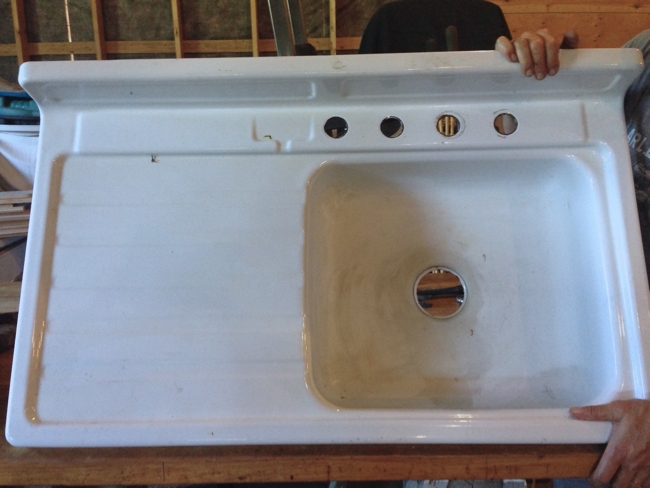 vintage sink before reglazing… cynthiaweber.com