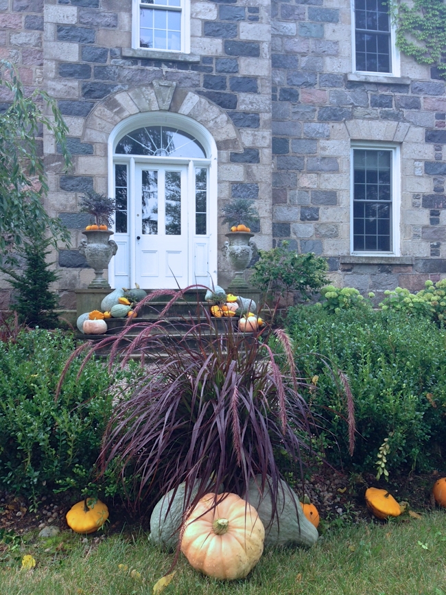 The front door styled for Fall at BannockBurn 1878… cynthiaweber.com