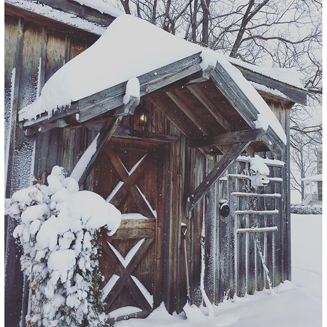 Snow on the barn at BannockBurn 1878...